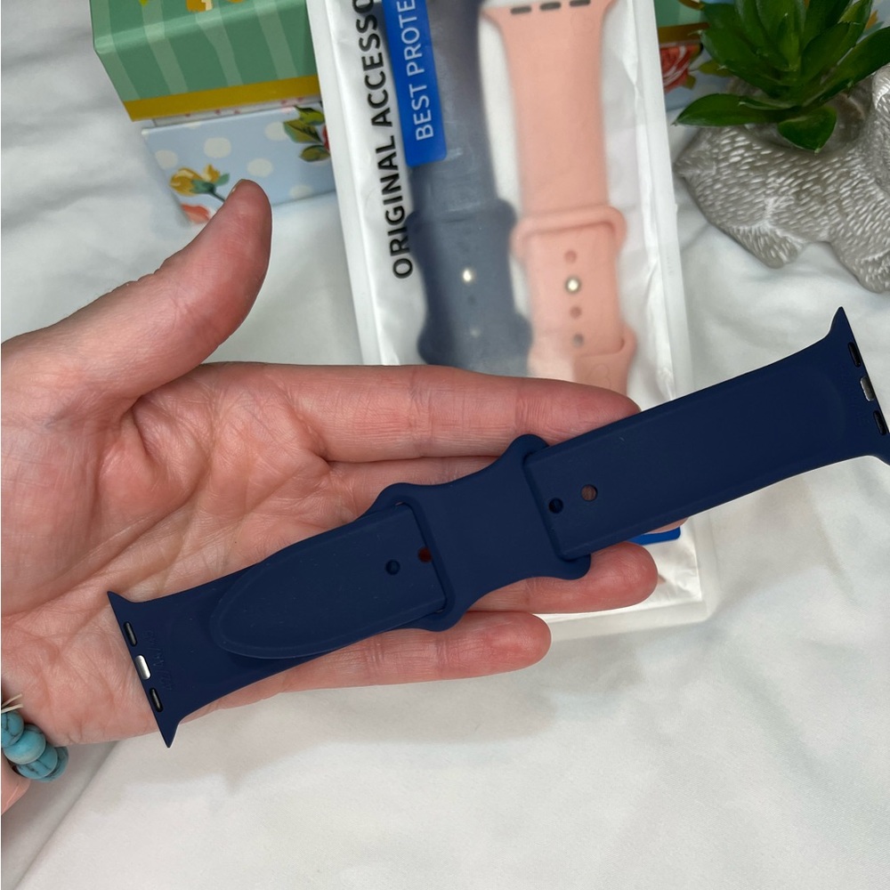 Watch Bands - Apple 42 44 45 mm Disney’s LILO & STITCH | Navy Blue & Pink - Picture 8 of 12